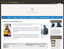 Tablet Screenshot of peterhillary.com